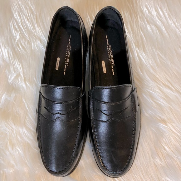 🆕NEW-ROCKPORT WALKABILITY TruTECH MEN’S BLACK LOAFERS. LIGHTWEIGHT. NWOT - Picture 5 of 7